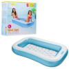 INTEX 65" x 39" x 11" Rectangular Inflatable Kiddie Pool Blue - Image 3