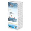 Intex 26700 10ft round metal frame above-ground swimming pool filled with water.