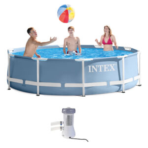 INTEX ( 12' x 30" ) Prism Frame Pool With Water Filter Pump Type "A"