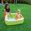 Top view of Intex 57100 round baby pool showing interior and shape