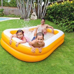 Intex 57181 Inflatable Candy Zone Play Center – Water Slide and Splash Pool for Kids