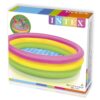 Intex 57422 Sunset Glow Pool – Vibrant inflatable kiddie pool with three colorful rings and a soft floor, perfect for young children.