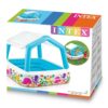 Intex 57470 Sun Shade Pool – Inflatable pool with a removable sunshade canopy and ocean-themed graphics, perfect for kids.