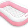 INTEX 65" x 39" x 10" Rectangular Inflatable Kiddie Pool Pink - Image 4