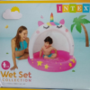 A round inflatable kiddie pool by Intex, model 58438, featuring a vibrant, playful design perfect for outdoor summer fun.