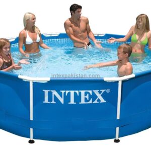 INTEX 10ft X 30in Round Metal Frame Pool ( 305 cm X 76 cm