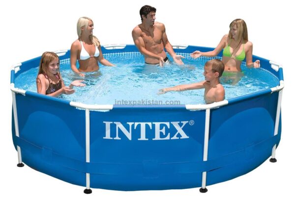 INTEX 10ft X 30in Round Metal Frame Pool ( 305 cm X 76 cm