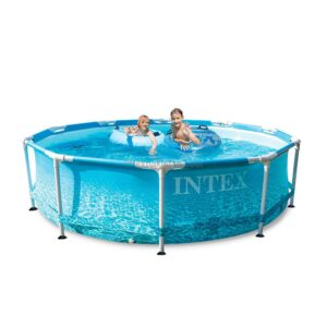 INTEX Beachside Metal Frame Round Above Ground Pool 10ft x 30"