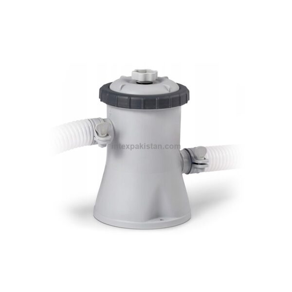 INTEX Beachside Metal Frame Round Above Ground Pool 10ft x 30" with filter pump - Image 4